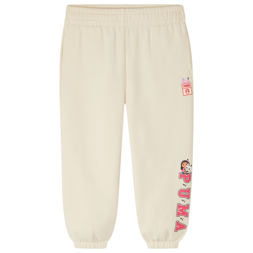 Shop Puma Girls Preschool   X Gabby's Dollhouse Oversized Joggers In Tan Combo/red