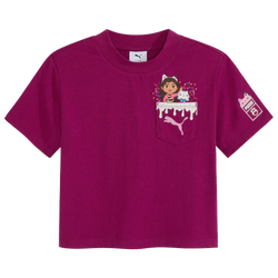 Girls' Preschool - PUMA X Gabby's Dollhouse S/S Fashion T-Shirt - Pink/Purple