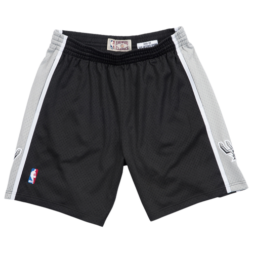 

Mitchell & Ness Mens Mitchell & Ness Spurs Swingman Shorts - Mens Black Size L