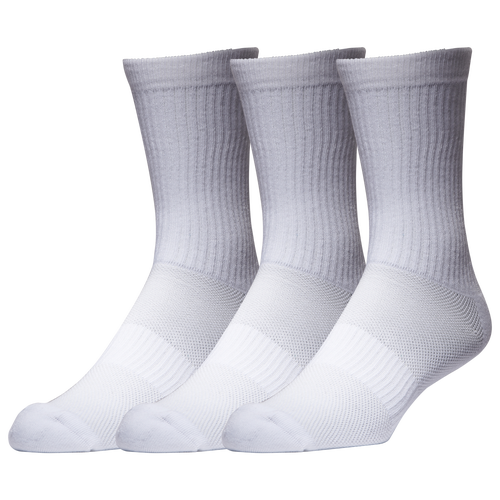 Lckr Mens  3 Pack Crew Socks In White