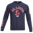 Pro Standard MLB Stacked Fleece Crew - Men's Navy/Navy