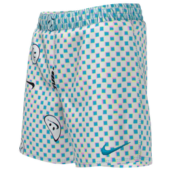 Girls' Grade School - Nike Smiles Check Lap 4" Shorts - Multi/Blue Lightning