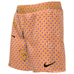 Girls' Grade School - Nike Smiles Check Lap 4" Shorts - Multi/Brown