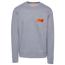 SDN Brand Fleece Crew - Men's Grey/Orange