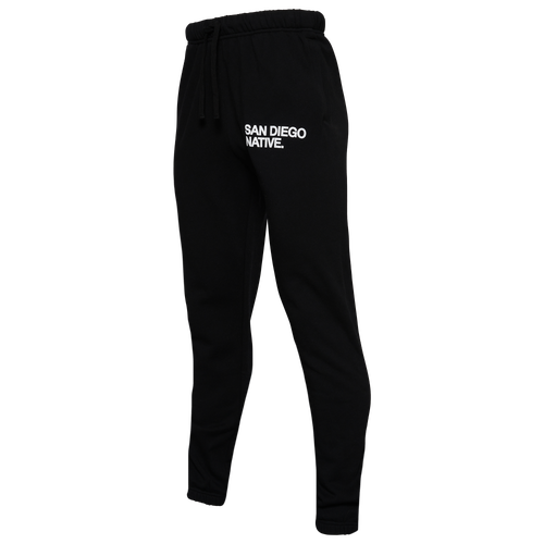 MENS - The Hometown Wave Fleece Pants - Black/White