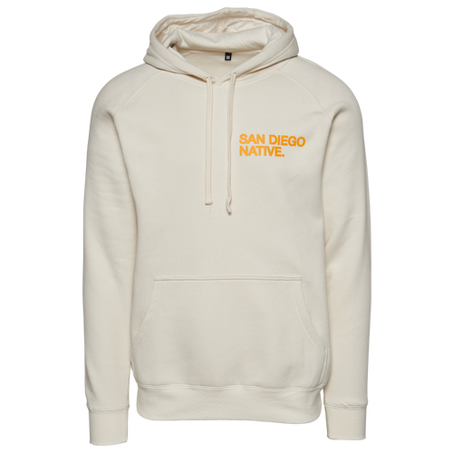 

The Hometown Wave Mens The Hometown Wave Fleece Hoodie - Mens Beige/Yellow Size XL