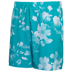 Men's - Nike Fine Floral 7" Shorts - Dusty Cactus/White