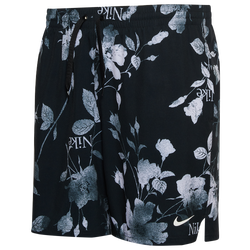 Men's - Nike Fine Floral 7" Shorts - Black/White