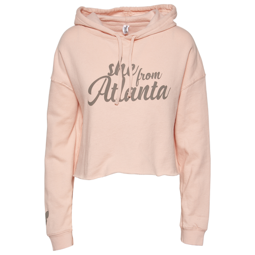 

Grady Baby Co Womens Grady Baby Co She from ATL Crop Hoodie - Womens Pink/Gray Size S