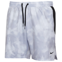 Men's - Nike Contend 7” Volley Boxer Print Shorts - Wolf Grey/Black