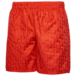 Men's - Nike Breaker Volley 7" Lux Letter Embroidered Shorts - Light Crimson/Light Crimson