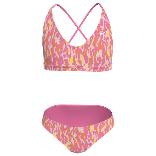 Nike Lace Up Bikini Set - Nike Pink Glow/Yellow