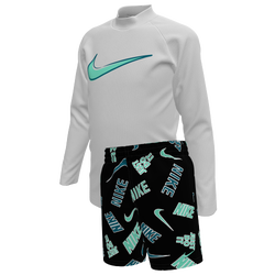 Boys' Preschool - Nike Long Sleeve & Short Set - Black/Black