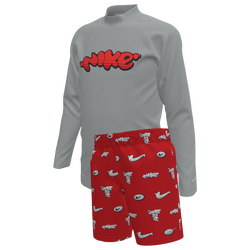 Boys' Preschool - Nike Long Sleeve & Short Set - University Red/Red
