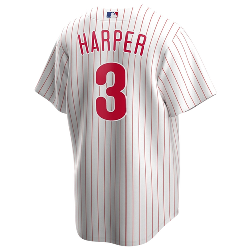 

Nike Mens Bryce Harper Nike Phillies Replica Player Jersey - Mens White/White Size L