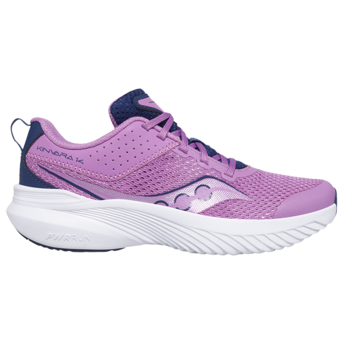 

Girls Saucony Saucony Kinvara 14 - Girls' Grade School Running Shoe Indigo/Grape Size 06.0