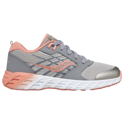 Girls' Grade School - Saucony Wind 2.0 - Coral/Grey