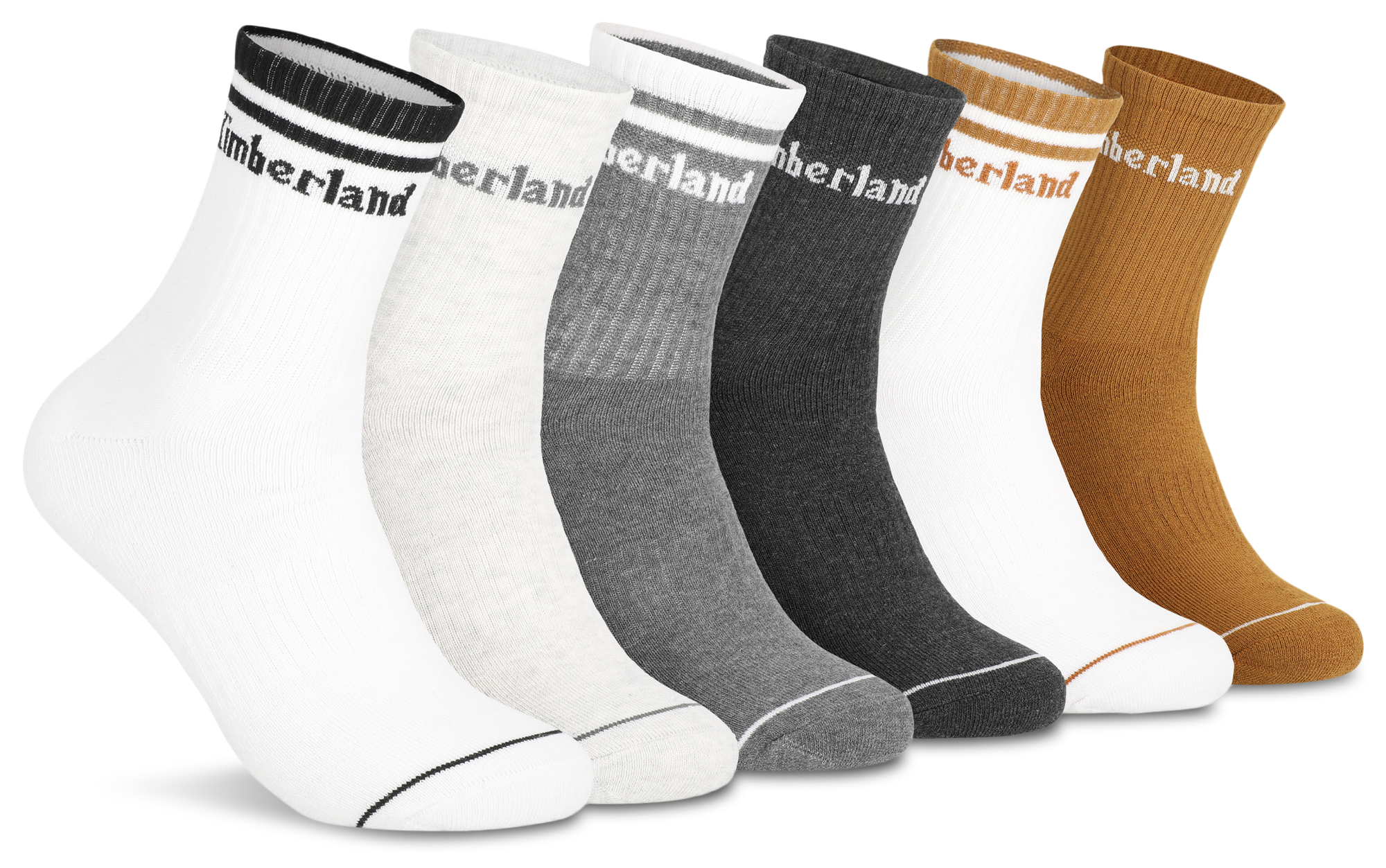 Timberland Millboro High Quarter Socks 6 Pack - Men's