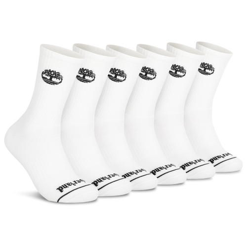 Timberland Millboro Crew Socks 6 Pack - Timberland White/Black