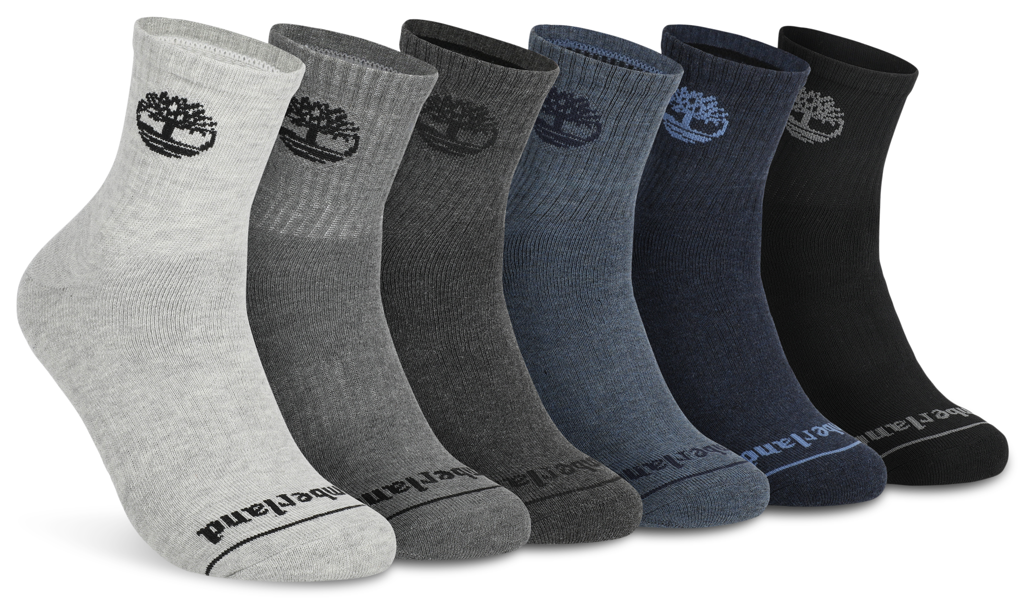 Timberland Millboro Quarter Socks 6 Pack - Men's