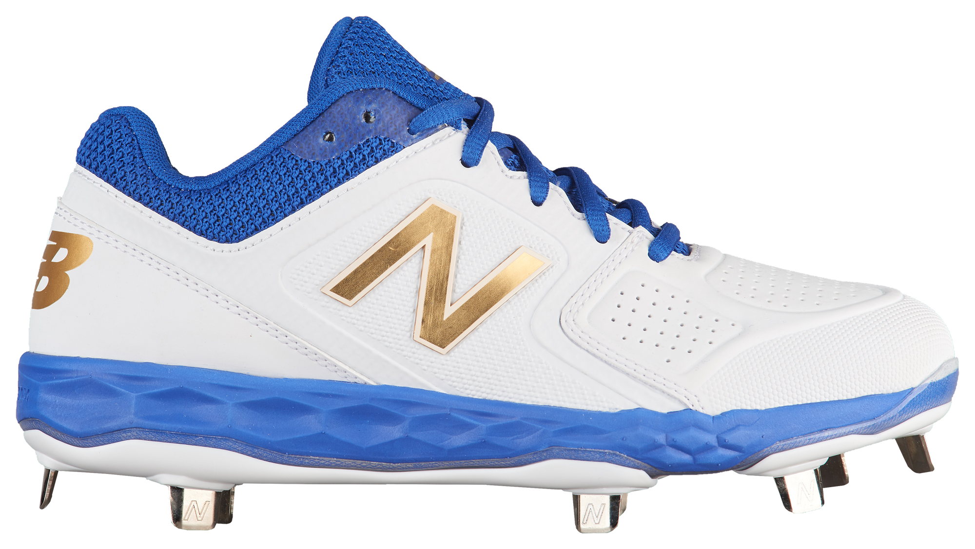 all white new balance softball cleats