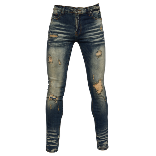 

Smugglers Moon Mens Smugglers Moon Ripped Jeans - Mens Blue/Blue Size 30