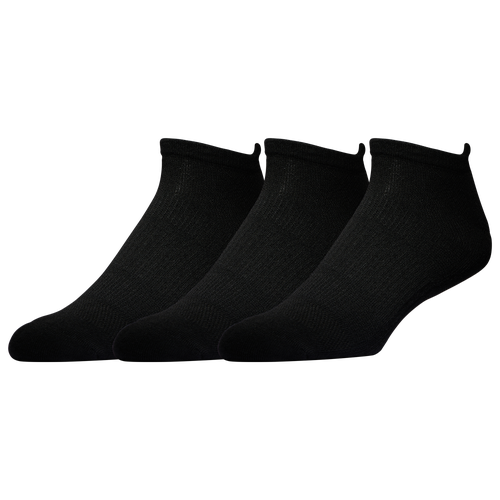 

LCKR Mens LCKR 3 Pack Performance No Show Socks - Mens Black Size M