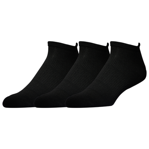 Lckr Mens  3 Pack No Show Socks In Black