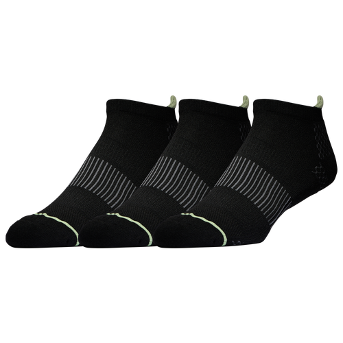 

LCKR Mens LCKR 3 Pack Performance No Show Socks - Mens Black Size L