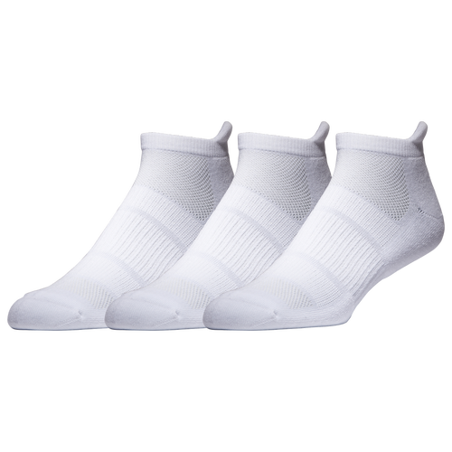 Lckr Mens  3 Pack No Show Socks In White