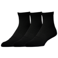 LCKR 3 Pack Performance Quarter Socks - Lckr Black