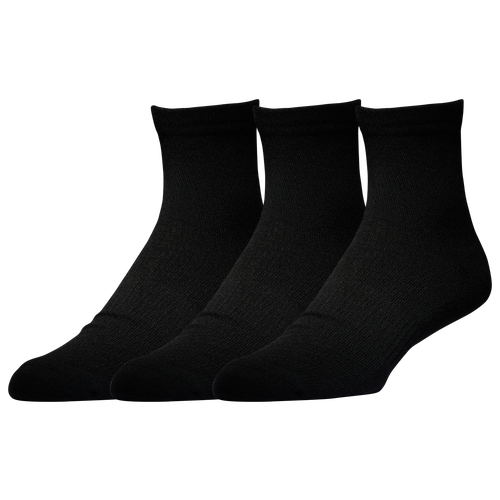Lckr Mens  3 Pack Quarter Socks In Black