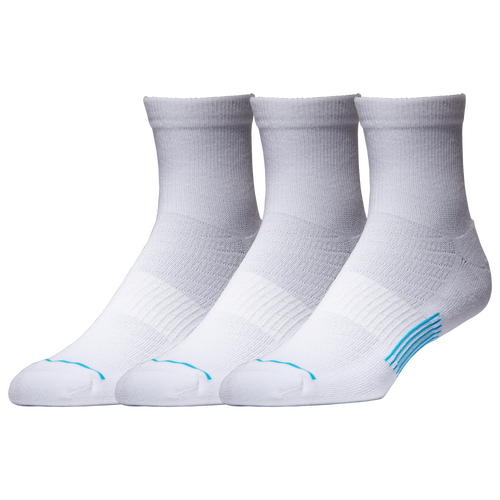 Lckr Mens  3 Pack Quarter Socks In White