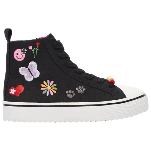 

Girls Steve Madden Steve Madden Stoop - Girls' Grade School Shoe Black/Multi Size 07.0