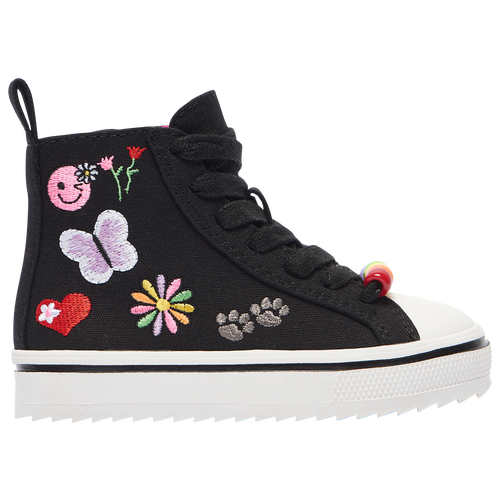 

Girls Preschool Steve Madden Steve Madden Stoop - Girls' Preschool Shoe Black/Black/Multi/Multi Size 02.0
