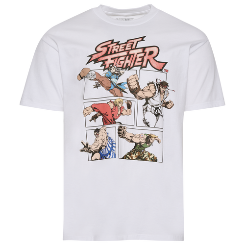 Steve Selvin Mens  Street Fighter T-shirt In White