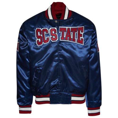 

Campus Remix Mens Campus Remix South Carolina State University Satin Jacket - Mens Blue/Red Size L