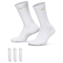 Youth - Nike Nike Everyday Plush Cush Crew 3PR - White/White