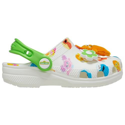 

Boys Crocs Crocs Sesame Be Seen Classic Clogs - Boys' Toddler Shoe White Size 06.0