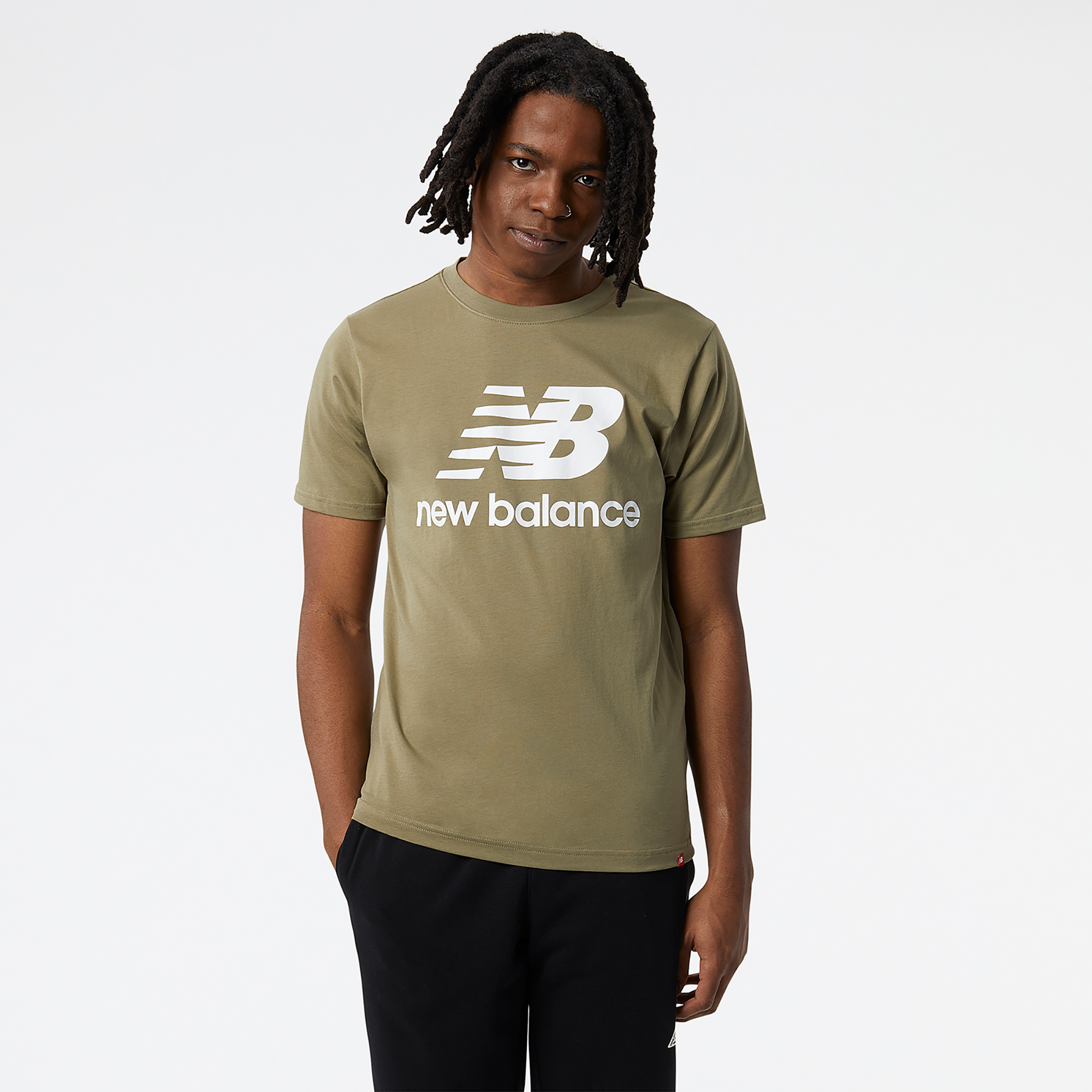 New Balance Essential Stacked Logo T-Shirt - Men's