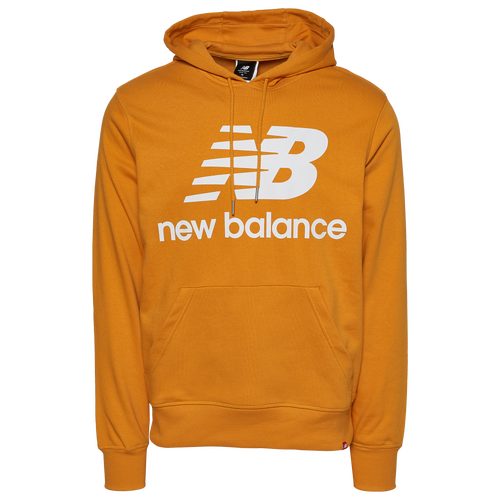 

New Balance Mens New Balance Essential Stacked Pullover Hoodie - Mens Olive/White Size S
