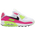 Nike Air Max 90 - Women's White/Black/Pink Blast