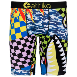 Boys' Grade School - Ethika BMR Full Send Brief - Black/Multi