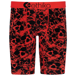 Boys' Grade School - Ethika Skull Island Brief - Black/Red