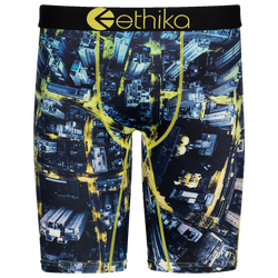 Boys' Grade School - Ethika Graphic Briefs - Black/Blue