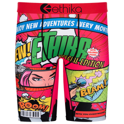 Boys' Grade School - Ethika Graphic Briefs - Red/Green