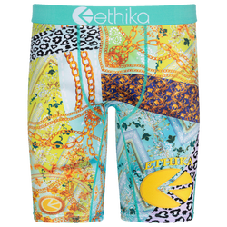 Boys' Grade School - Ethika Graphic Briefs - Green/Teal