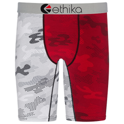 Boys' Grade School - Ethika Graphic Briefs - Grey/Red
