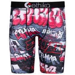 Boys' Grade School - Ethika Graphic Briefs - Red/Blue