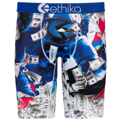 Boys' Grade School - Ethika Graphic Briefs - Blue/Multi